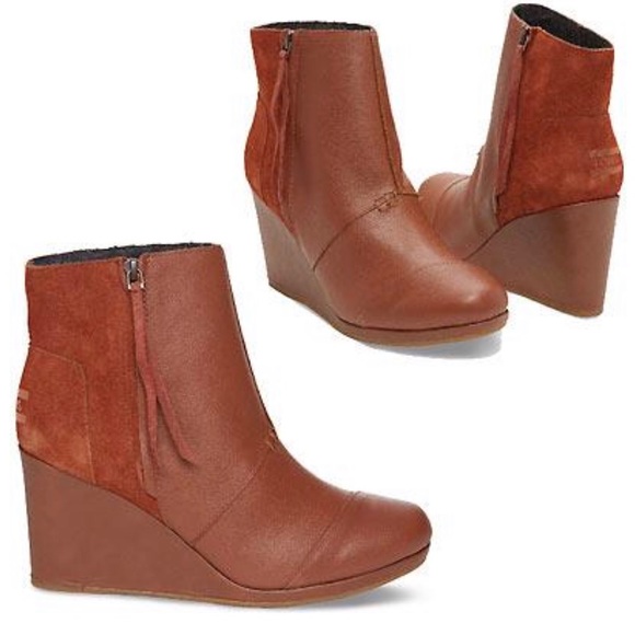 Toms Shoes - Toms desert wedge bootie